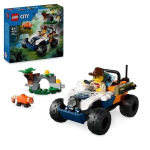 LEGO® City 60424 Jungleonderzoekers: rode panda-missie met terreinwagen