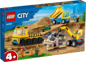 LEGO® City 60391 Kiepwagen, bouwtruck en sloopkraan