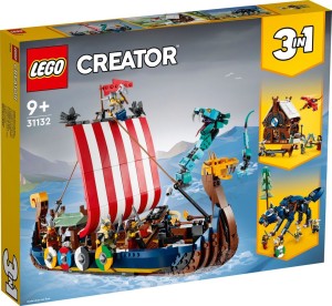 LEGO® Creator 31132 Vikingschip en de Midgaardslang